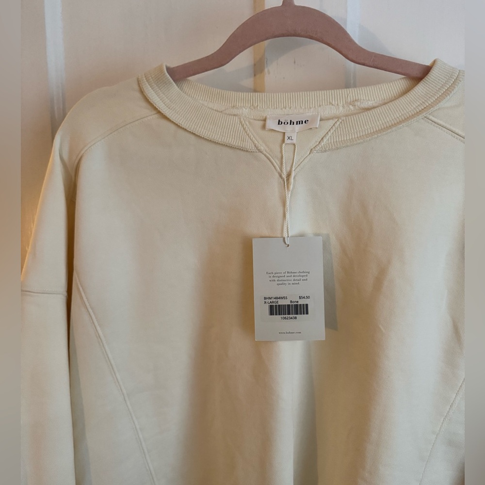 NWT Bohme Aarti Bone Sweatshirt